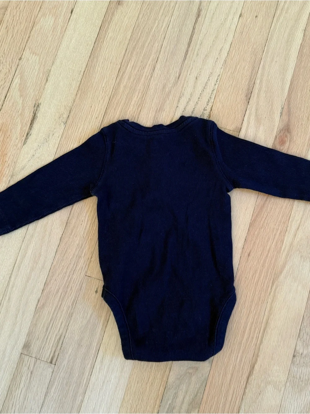 GAP Navy Long-Sleeve Baby Bodysuit